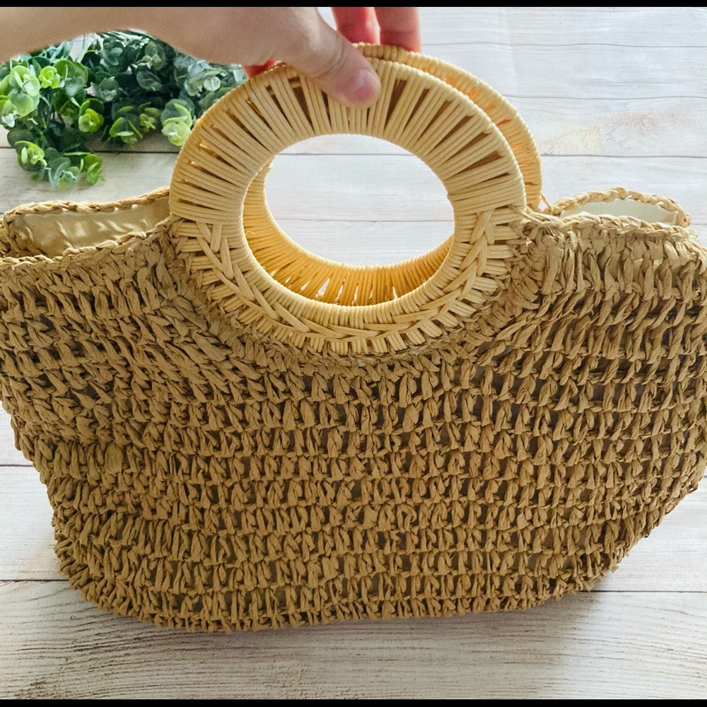Free People Straw Bag